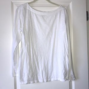 LOFT Long sleeve boat neck tee size L